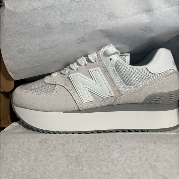 NEW BALANCE 574+ PLATFORM SNEAKER IN REFLECTION/R… - Picture 9 of 12